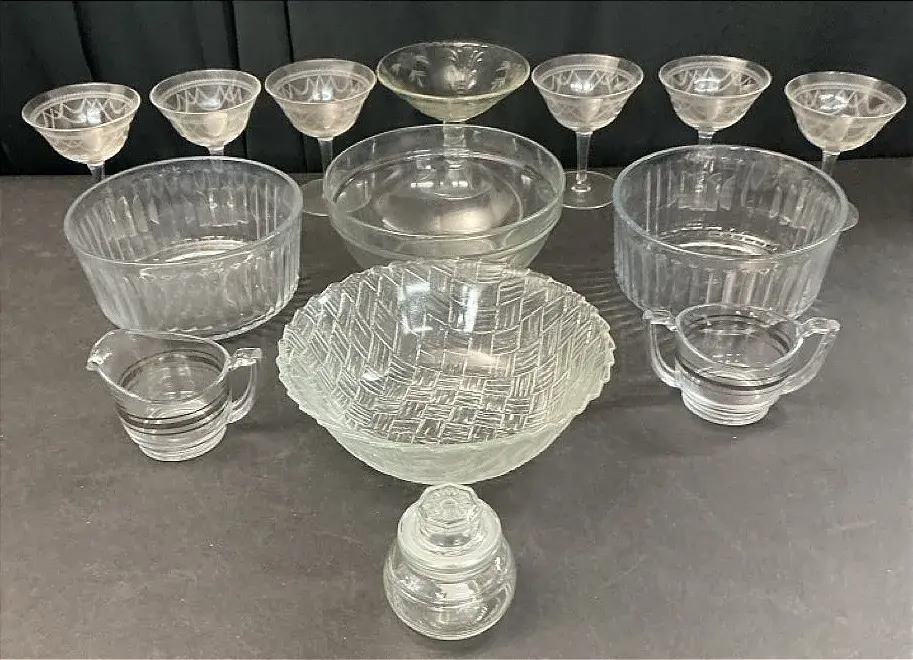 Glass Bowls, Barware, & More