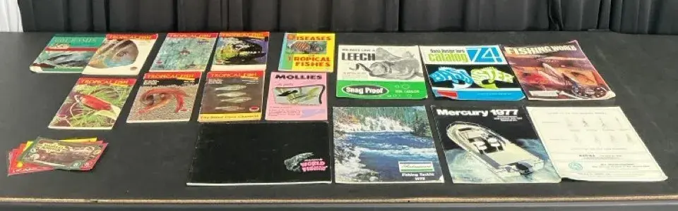 Fishing Magazines & World Series Postcards
