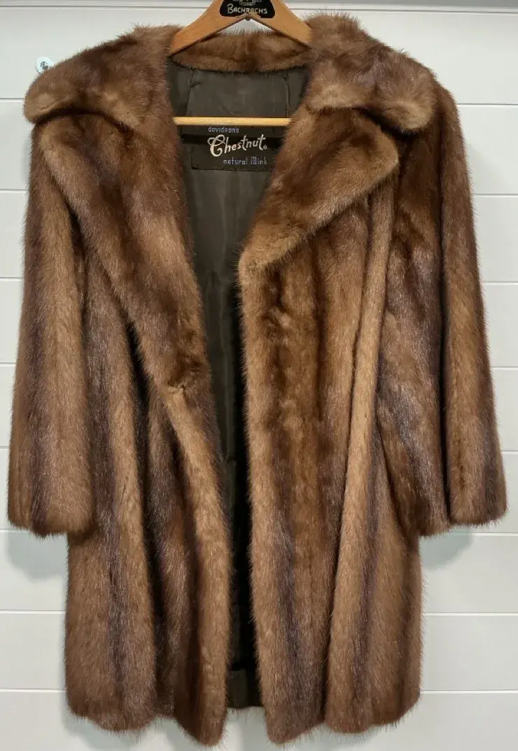 Davidson Chestnut Natural Mink Coat