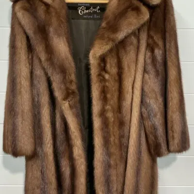  02 Davidson Chestnut Natural Mink Coat