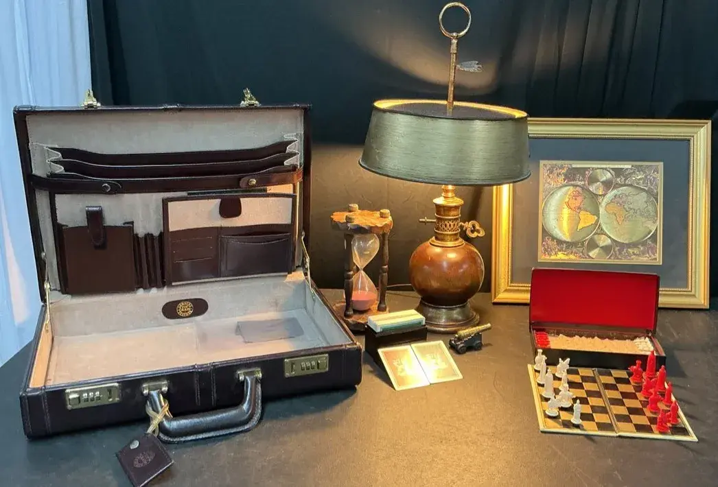 Double Hemisphere World Map, Leather Briefcase, & More