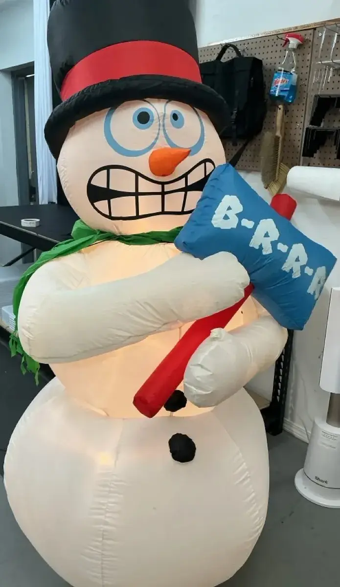 Christmas Snowman Blowup