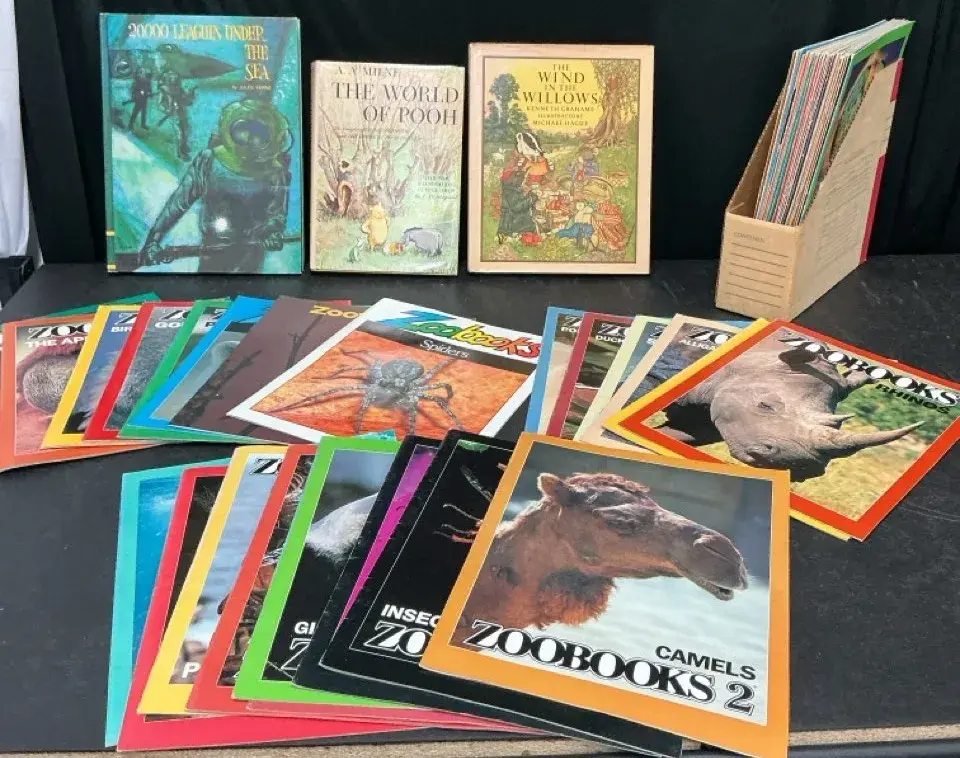 3 Children’s Books & 46 Zoobooks