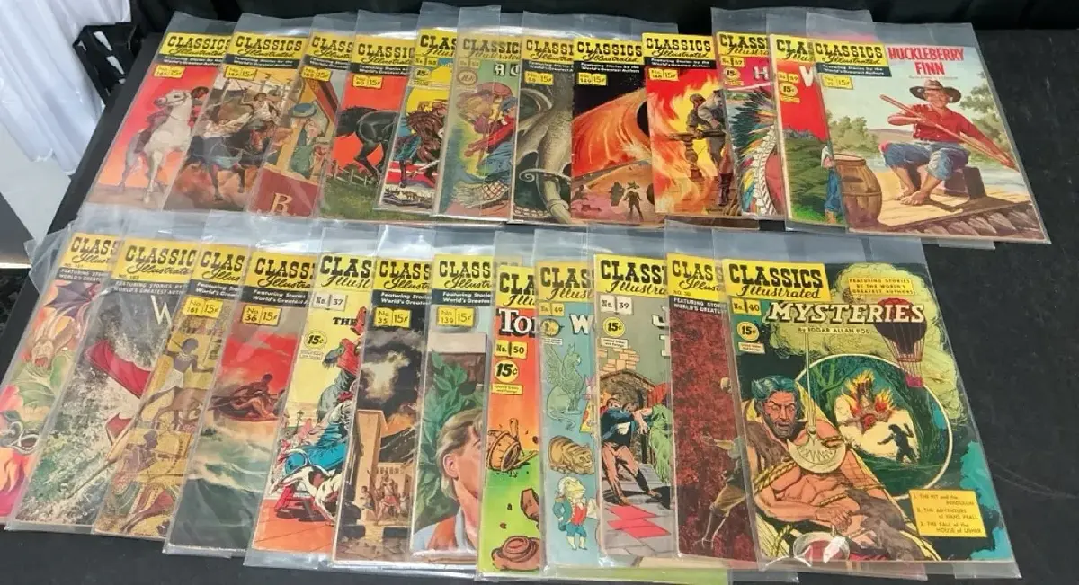 1940’s Classic Illustrated Comic Books (2)