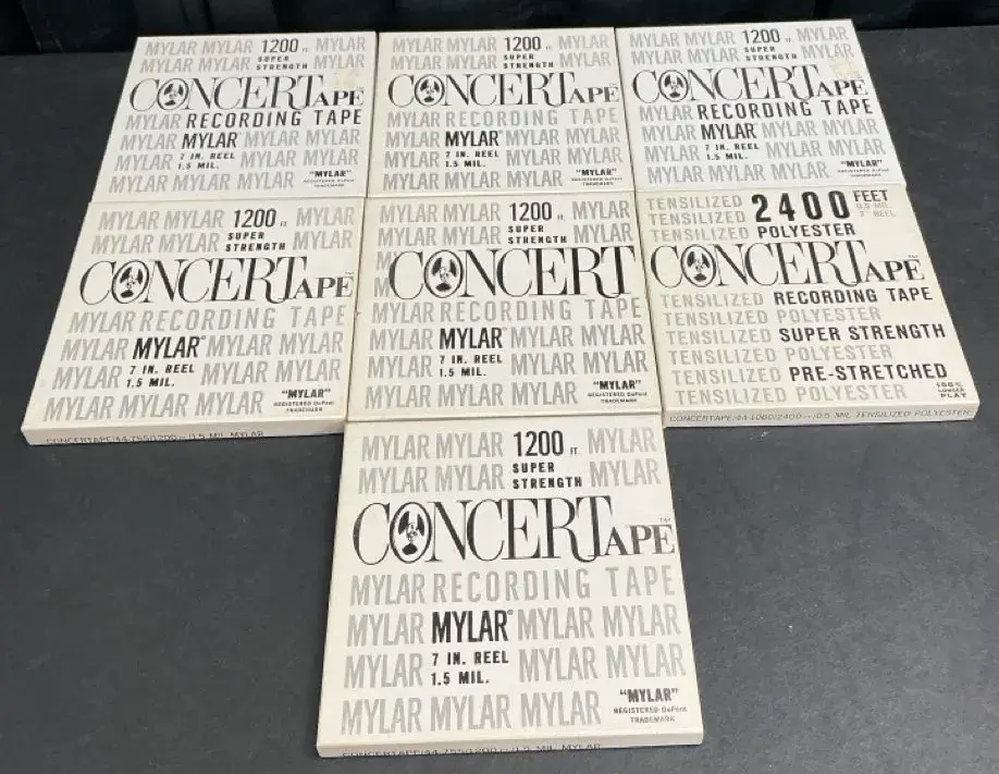 Concertape 7” Reel Recording Tapes (3)
