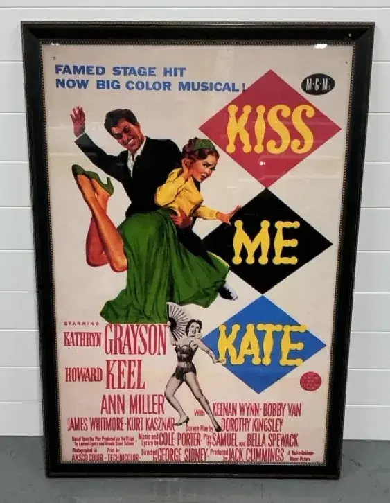 Kiss Me Kate Theater Poster