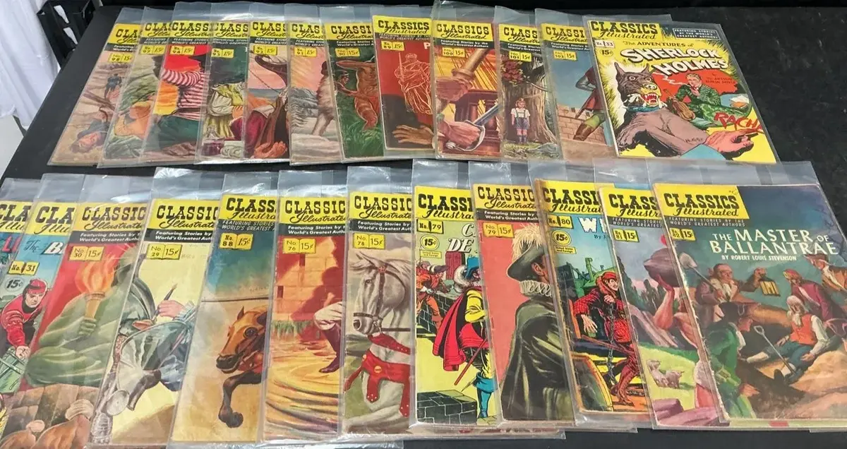 1940’s Classic Illustrated Comic Books (4)