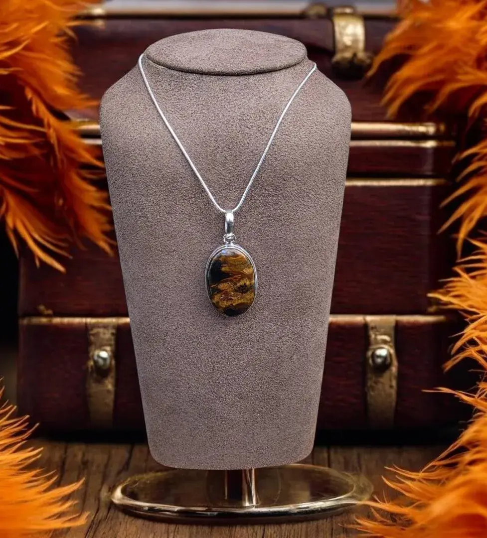 Sunset Jasper Pendant Necklace