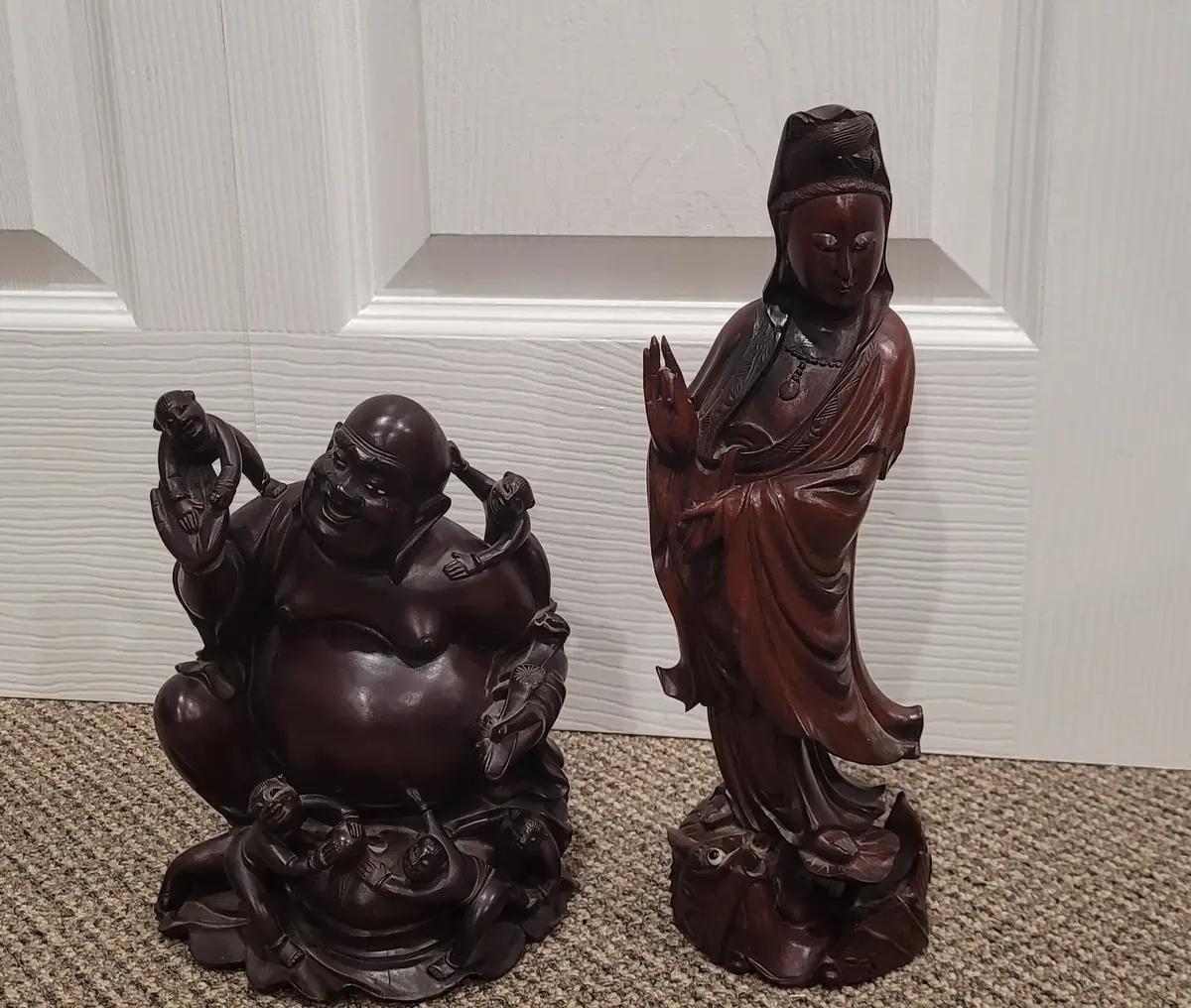 Chinese People Figurines including Laughing Buddha