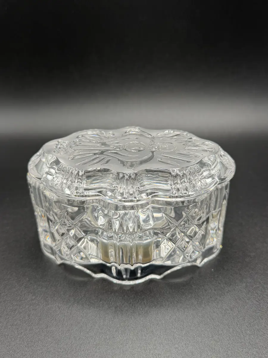 1999 Waterford Crystal "Joy To The World" Crystal Music Box
