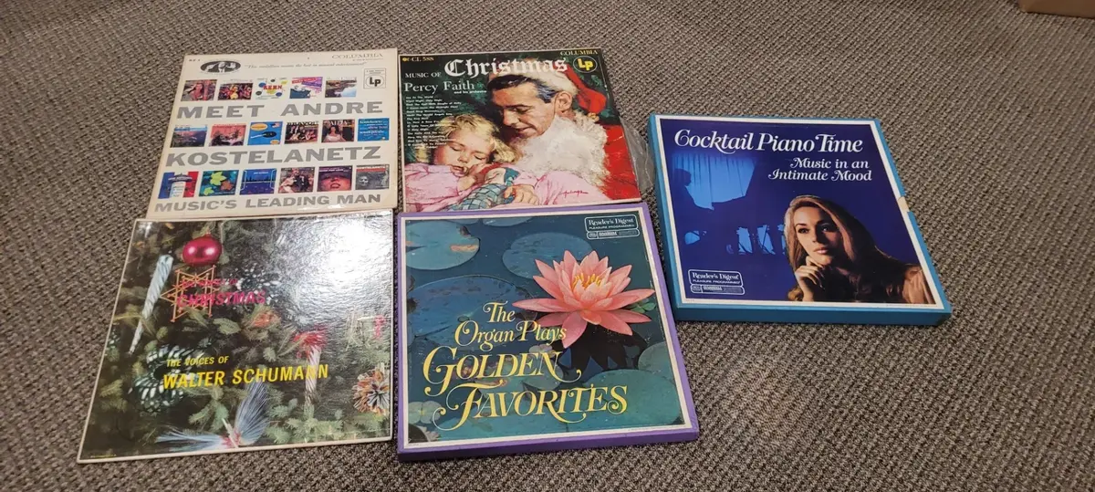 Lot of Vintage Vinyl Records including Box Sets and Christmas Music