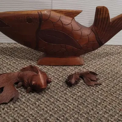 Three Wooden Fish