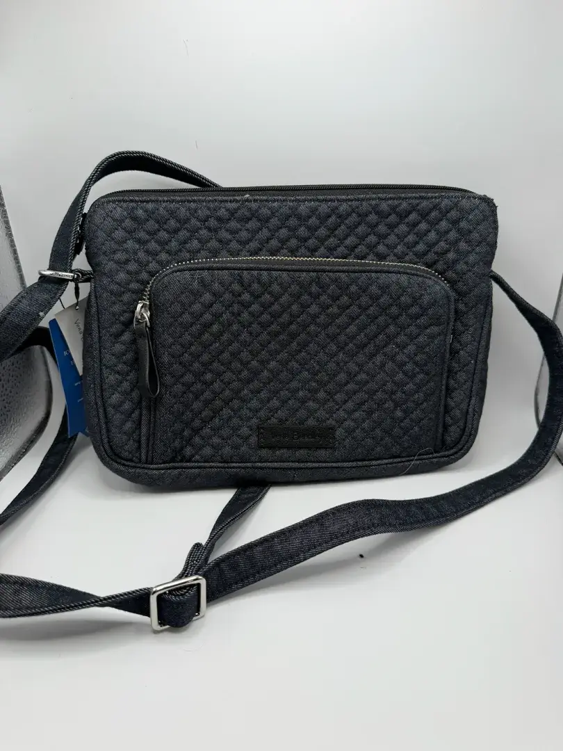 NWT Vera Bradley Crossbody Bag Black Quilted Purse