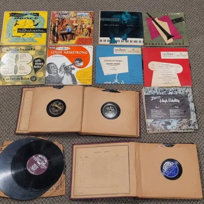 Lot of Vinyl Records including Louis Armstrong, Bing Crosby