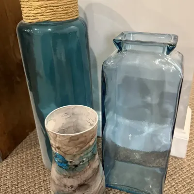 Lot of 3 Decorative Glass Vases