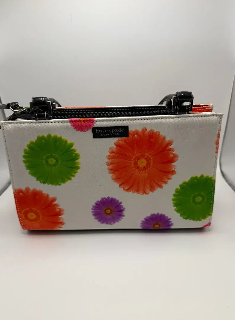 Vintage Kate Spade NY Bright Colorful Floral Handbag