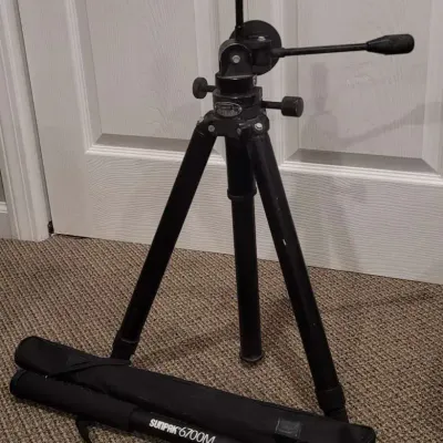 Vintage Tiltall Tripod and Unused Sunpak 6700M Monopod with Carrying Bag