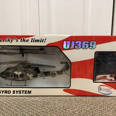 Military Style Camo UJ369 Gyroscope Equipped Remote Control Helicopter NIP