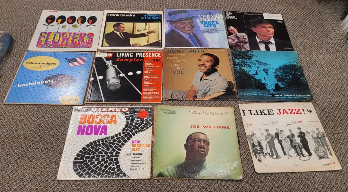 Lot of Vinyl Records - Jazz, Frank Sinatra, The Rolling Stones, Etc.