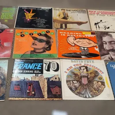 16 Vintage Vinyl Records - Paul Simon, Don McLean, Soundtracks, My Fair Lady, etc.