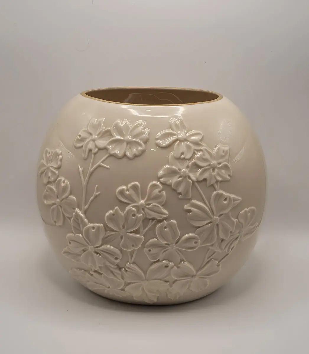 Lenox Spring China Vase Flower Bowl from Four Seasons Vase Collection