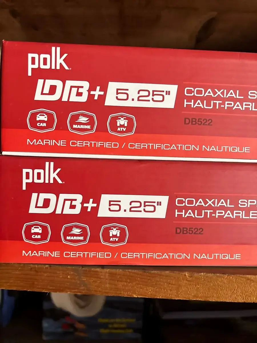 Polk DB+ DB522 5.25 in. Coaxial Speakers, Two Pairs