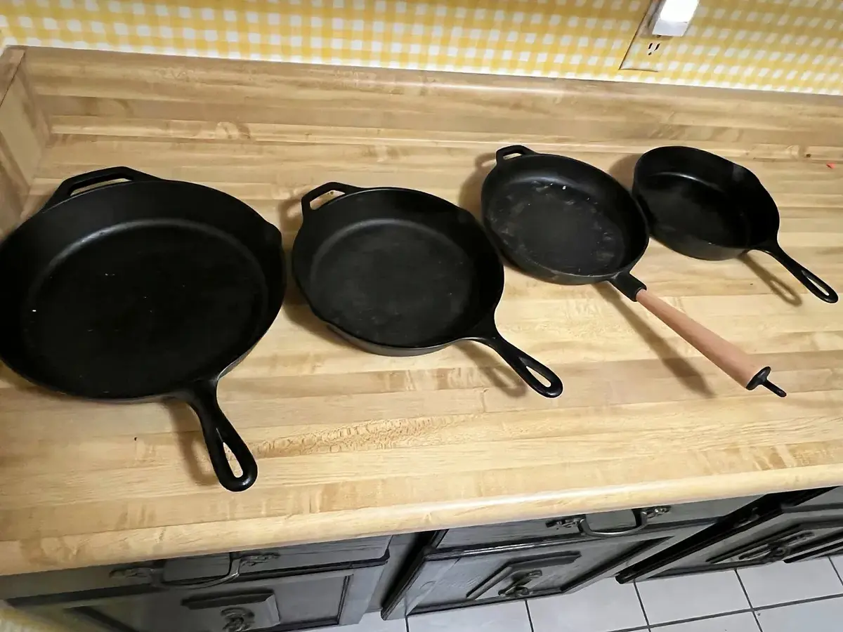 4 Cast Iron Skillets: Lodge, Griswold & Southern Living