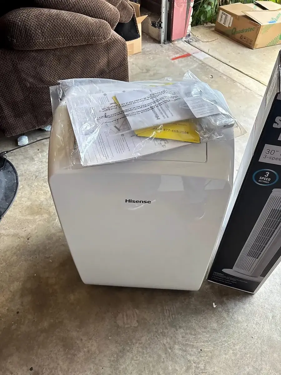Hisense Portable Air Conditioner & Sharper Image Tower Fan