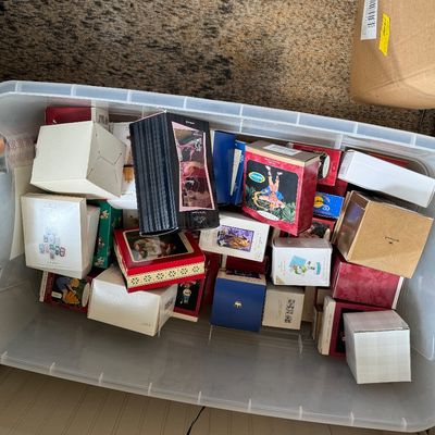 Large collection of boxed Hallmark Keepsake Christmas ornaments 