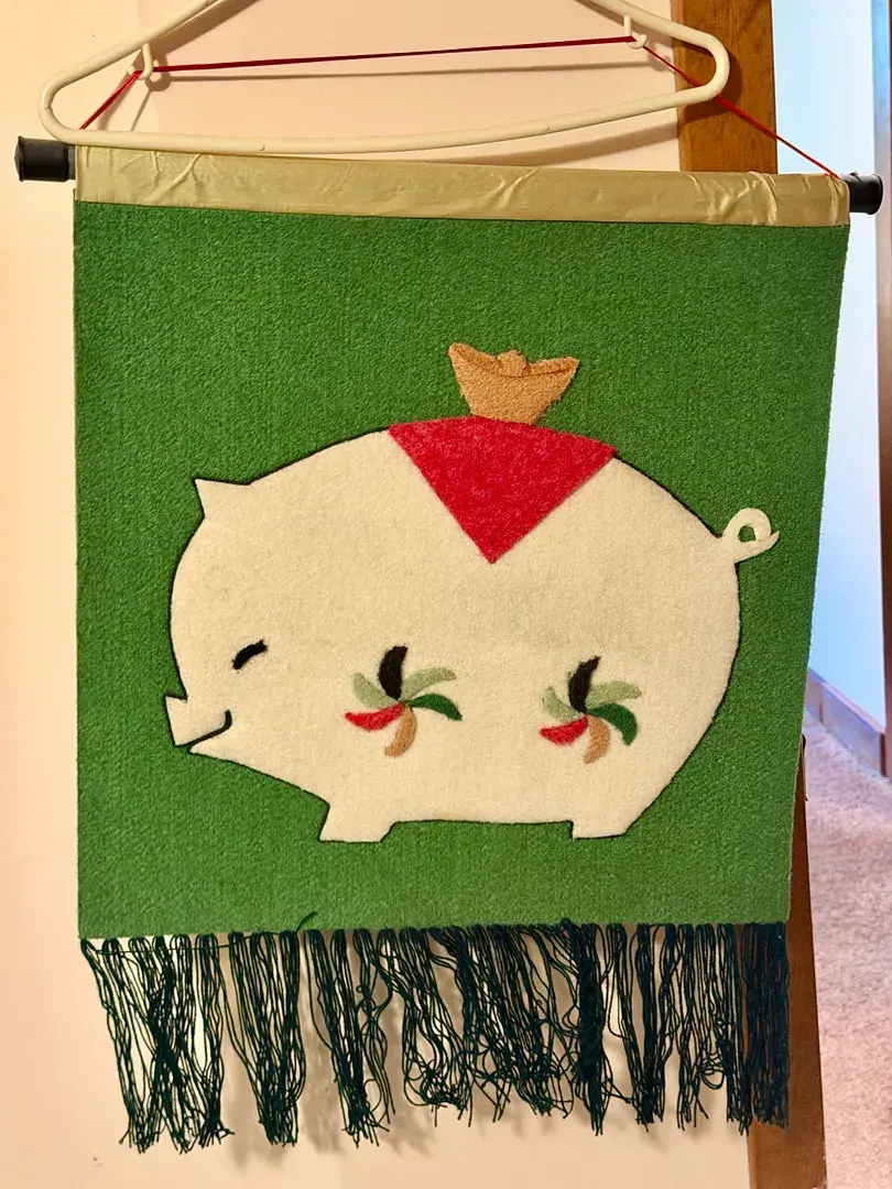 Asian Pig Wall Hanging