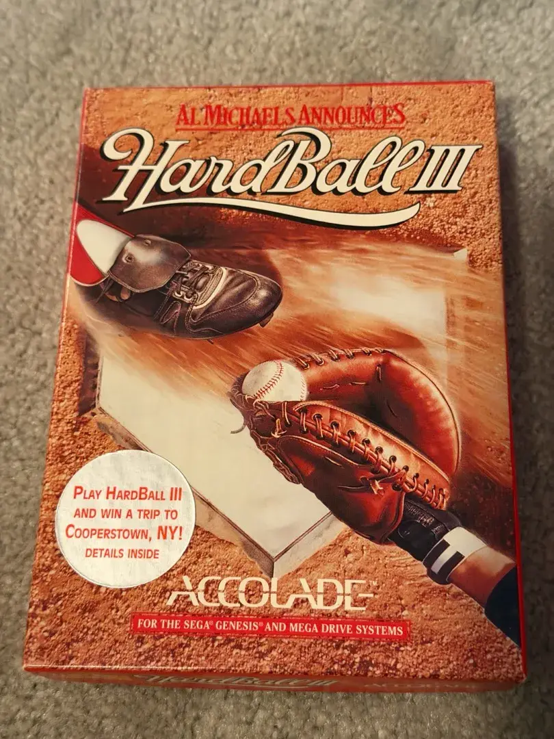 Hardball III Sega Genesis Vintage Video Game
