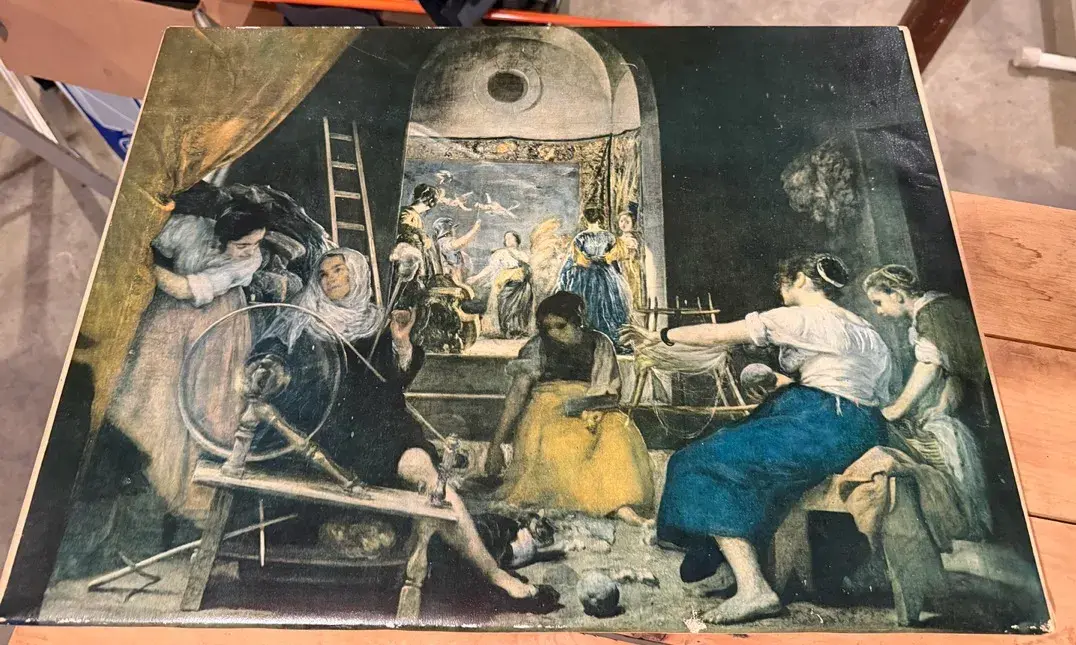 Baroque Diego Velázquez Las Hilanderas Or The Spinners or The Fable of Arachne Print On Canvas