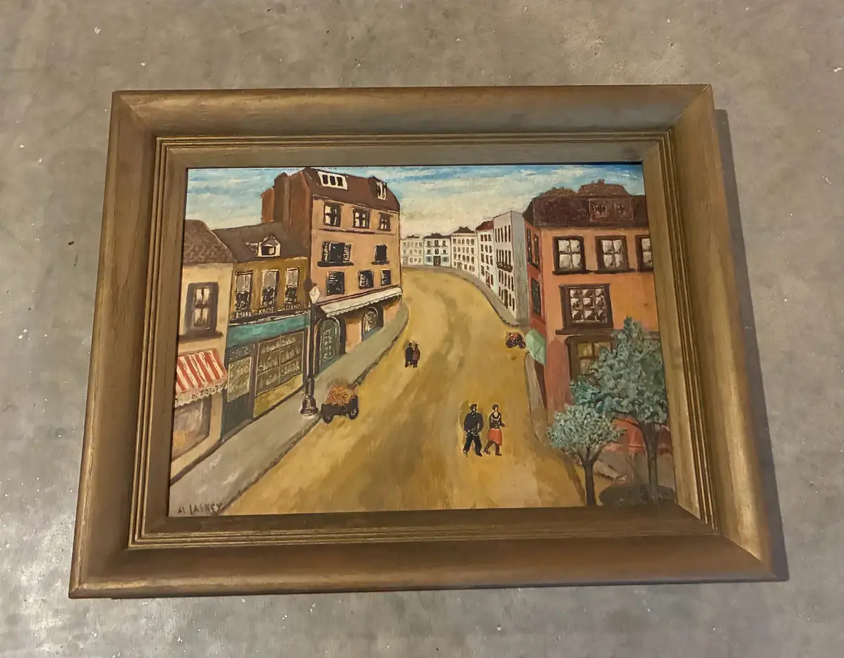 Striking Street Scene Painting (Laskey)