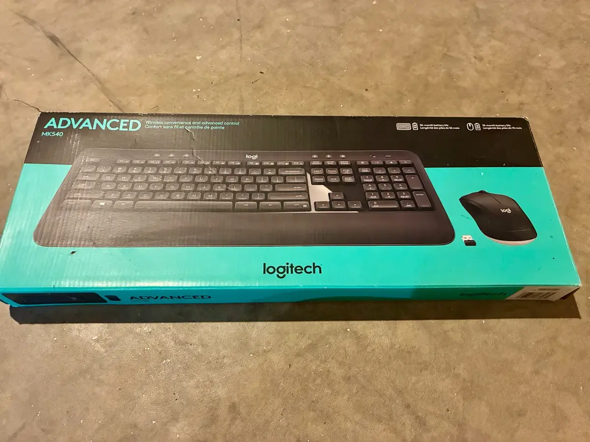Logitech Wireless Keyboard and Mouse (Used, in box)