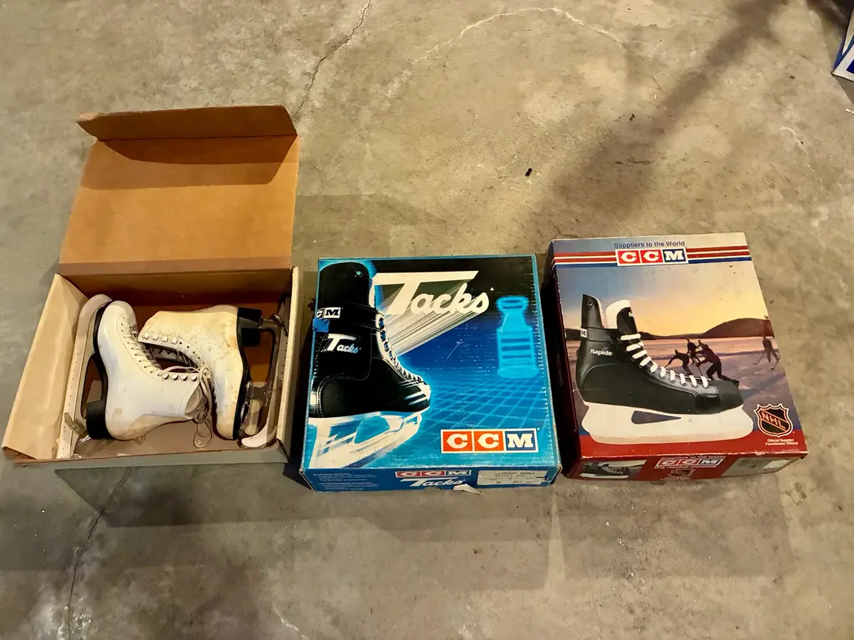 (3) Pairs Vintage Ice Skates