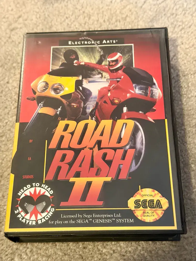 Road Rash II Sega Genesis Vintage Video Game