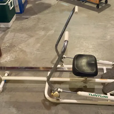 vintage Amerec Tunturi hydraulic rowing machine