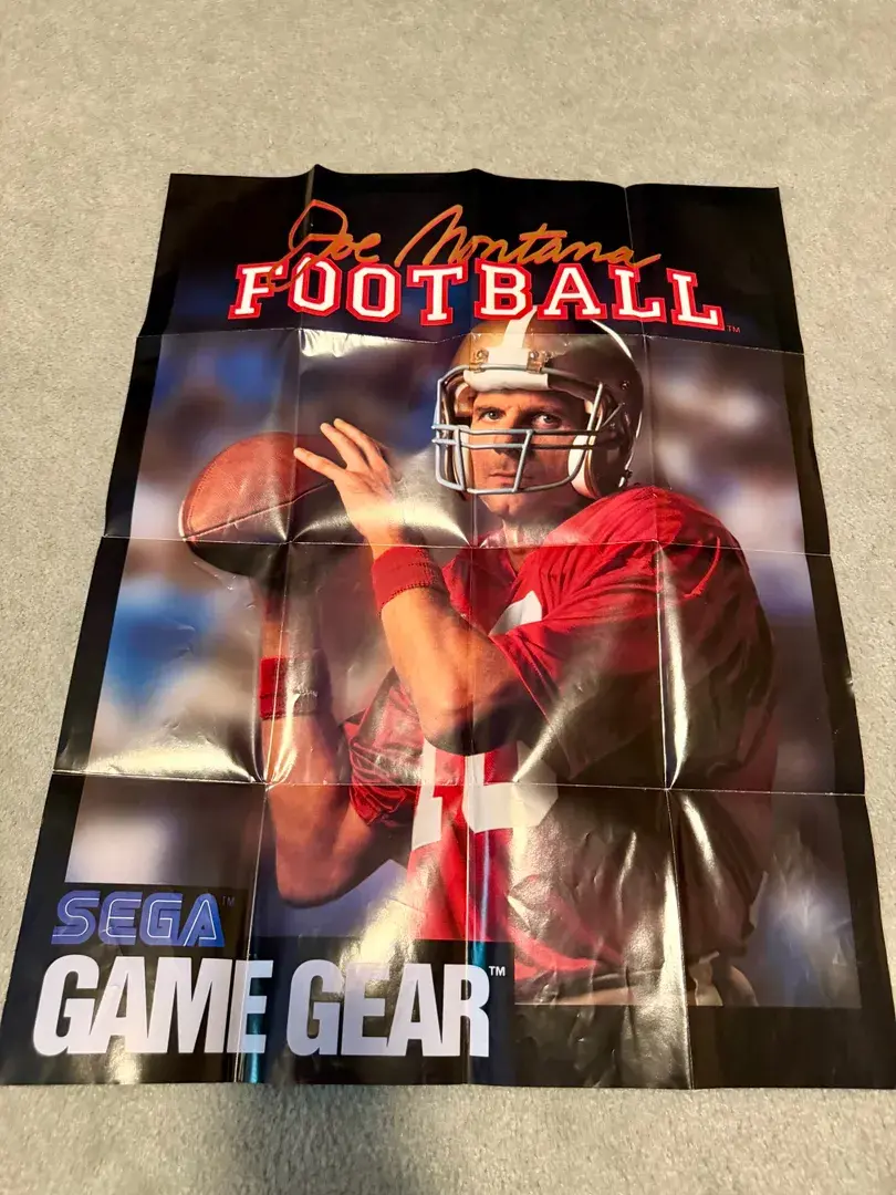 Sega Game Gear Joe Montana Insert 