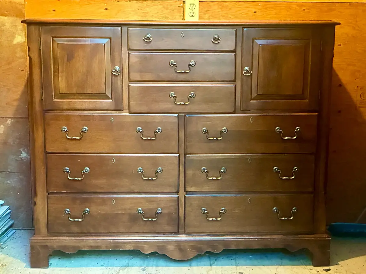 Stunning Nichols and Stone (Gardner MA) Antique Dresser (Heavy!)