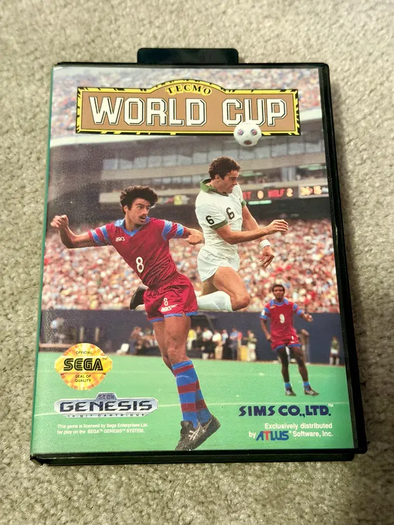 TECMO World Cup Sega Genesis Vintage Video Game