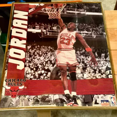 Vintage Chicago Bulls Michael Jordan Poster