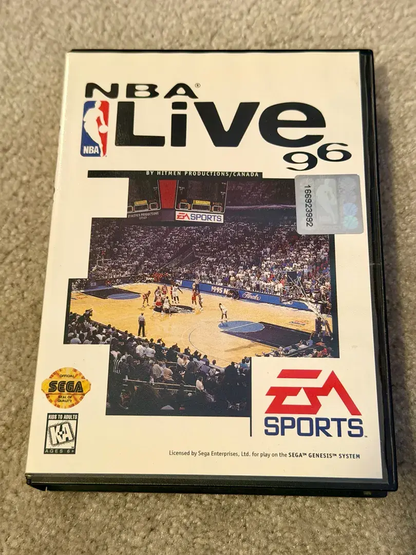 NBA Live ‘96 Sega Genesis Vintage Video Game