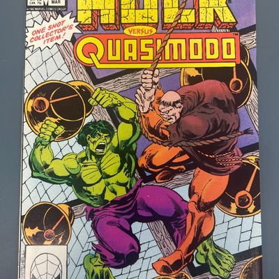 The Incredible Hulk Versus Quasimodo #1 (March 1982) Marvel Comic Book