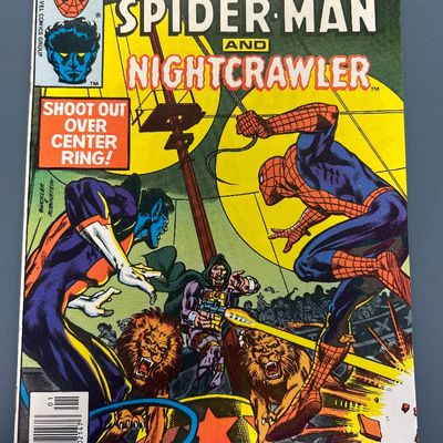 Sale Photo Thumbnail #45: Vintage Bronze Age comic book, Marvel Team-Up #89 featuring Spider-Man and Nightcrawler, dated January 1980 (cover dated 1979). Cover art by Rich Buckler and Joe Rubinstein. The back cover features a vintage advertisement for the LEGO Expert Builder Serie