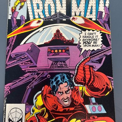 Sale Photo Thumbnail #35: Vintage Bronze Age Marvel comic book, 'The Invincible Iron Man' Issue #169 from April 1983. Features cover art by McDonnell and Mitchell. The back cover features a vintage advertisement for the Atari video game 'Reactor' by Parker Brothers. The comic appe