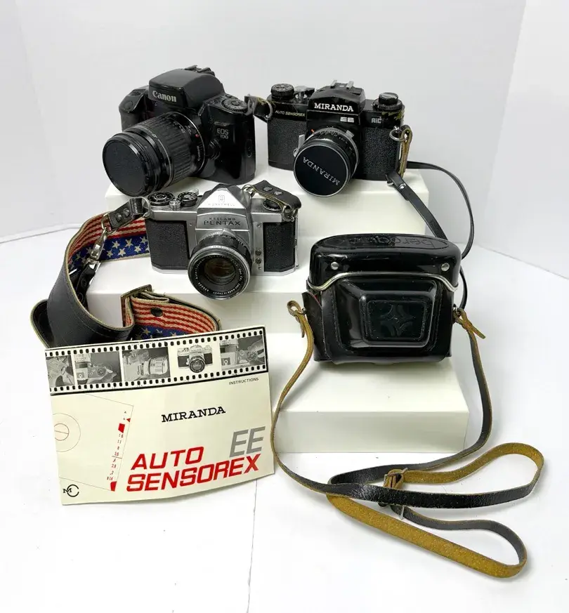 Canon EOS 100 35mm Camera with EF 28-80mm f3.5-5.6 Lens, Plus Pentax H1 & More