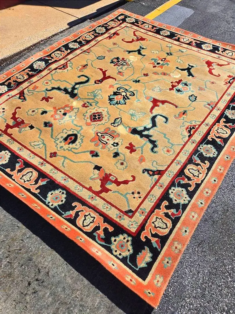 Davis & Davis “Casado” Multicolor Floral Wool Area Rug, 8' x 10'