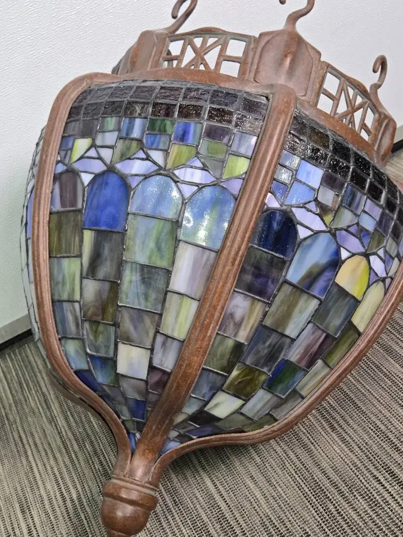 Stained Glass Mosaic Pendant Lamp 