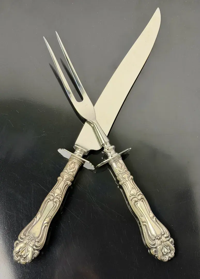 Sterling Silver Handled Carving Set
