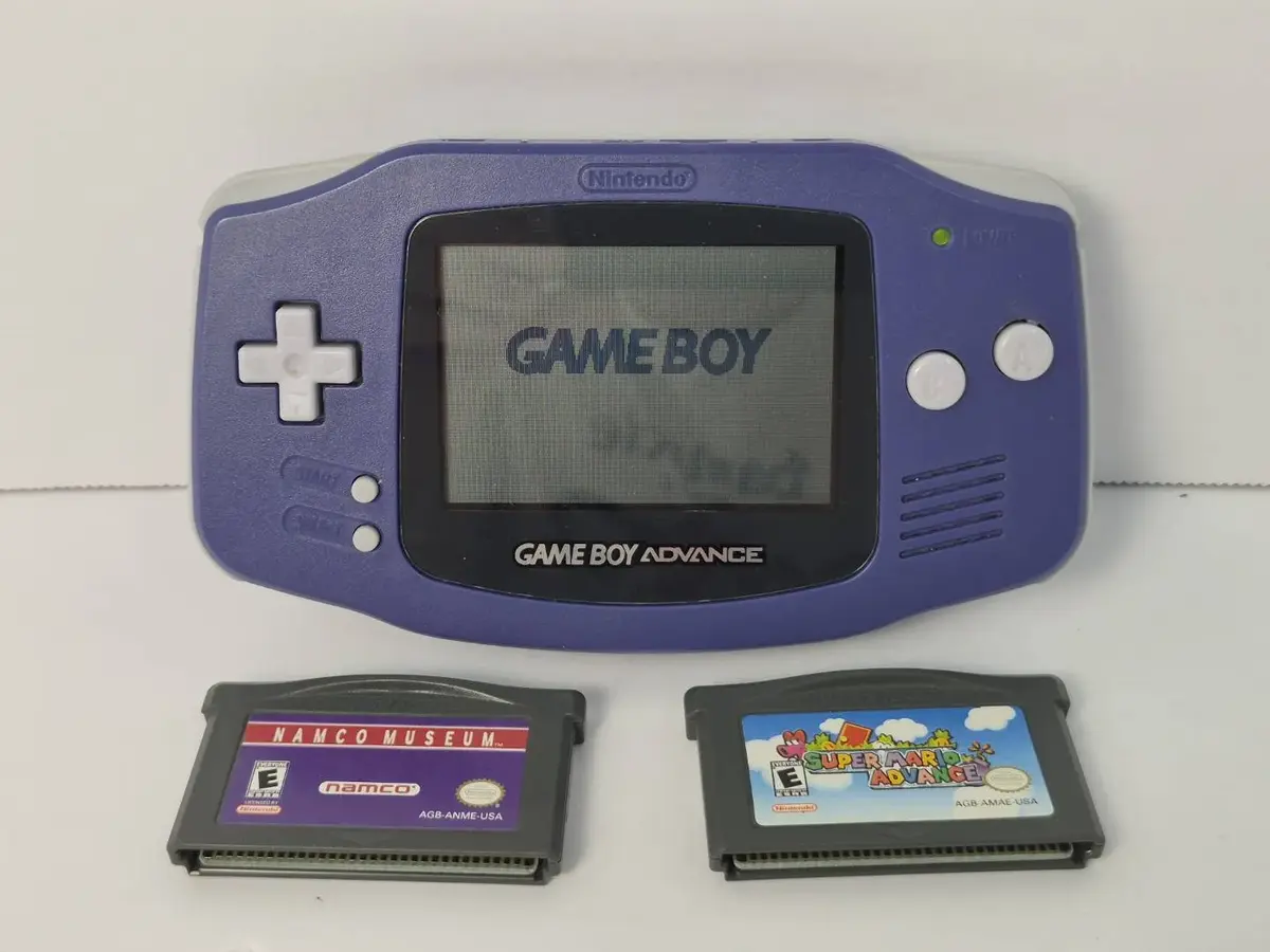 Game Boy Advance with 2 Game Cartridges - AGB-001